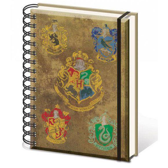 5051265720832 - HARRY POTTER (COLOURFUL CREST) A5 WIRO NOTEBOOK