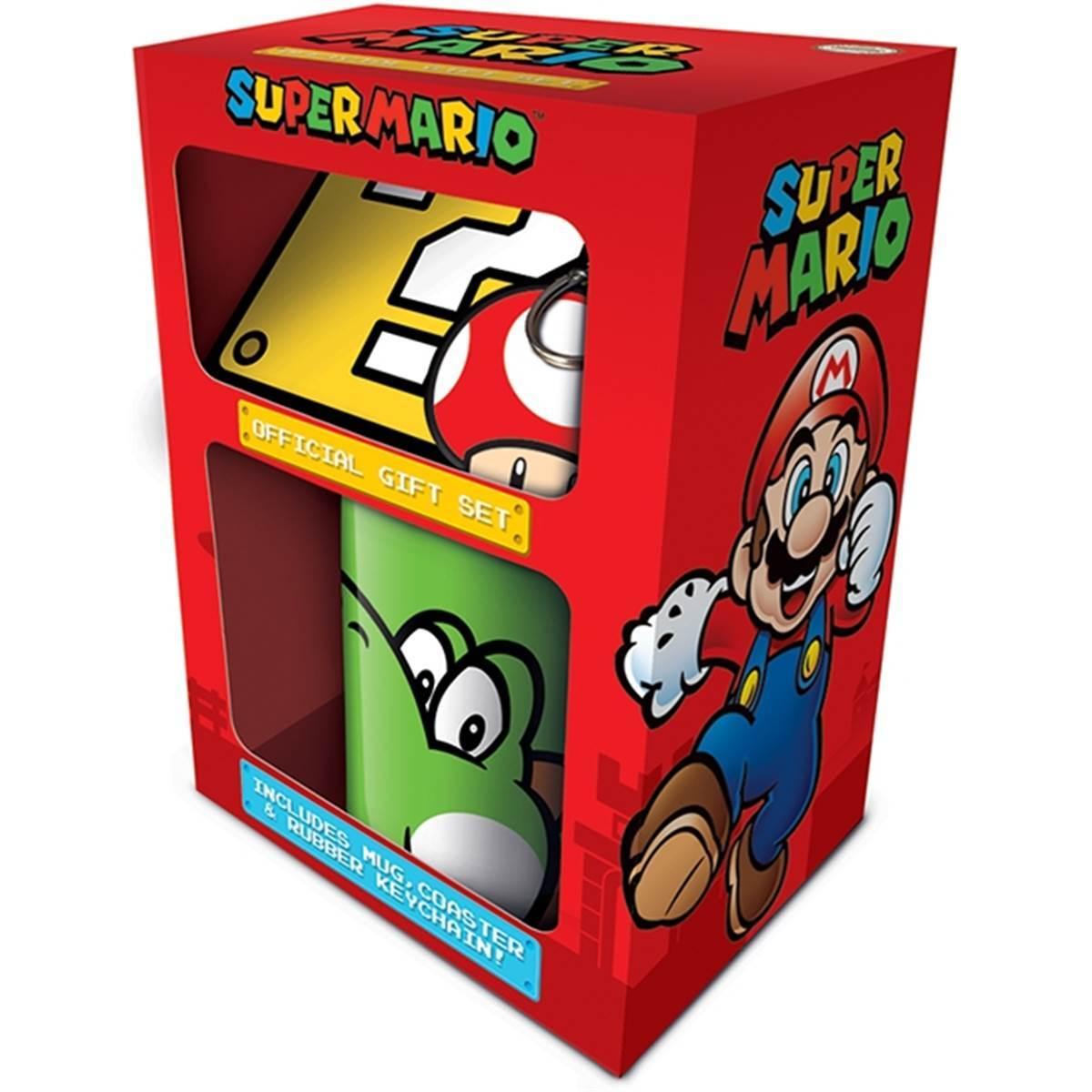 5050293852058 - SUPER MARIO (YOSHI) MUG COASTER KEYCHAIN GIFT SET
