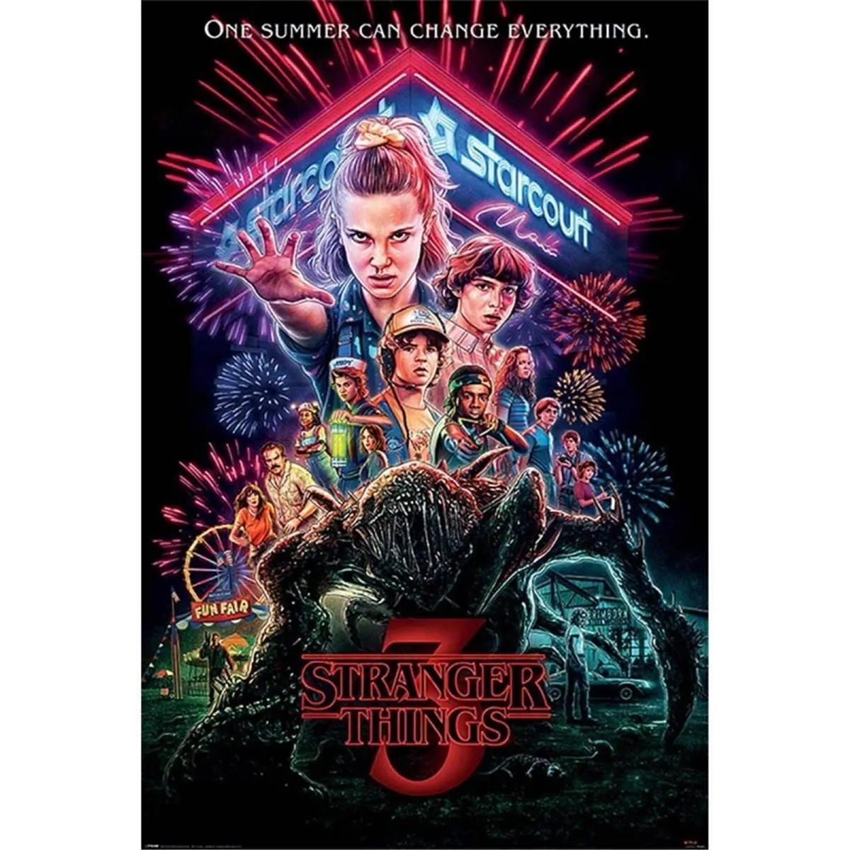 5051265864055 - Lentikulares 3d-Poster Stranger Things Summer Of 85
