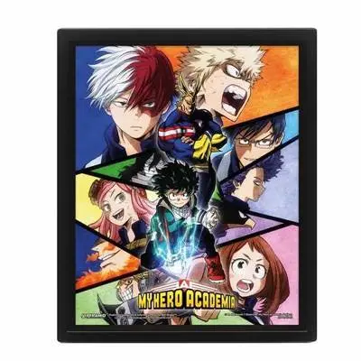 5051265845597 - Lentikularer 3d-Rahmen My Hero Academia Characters Mosaic