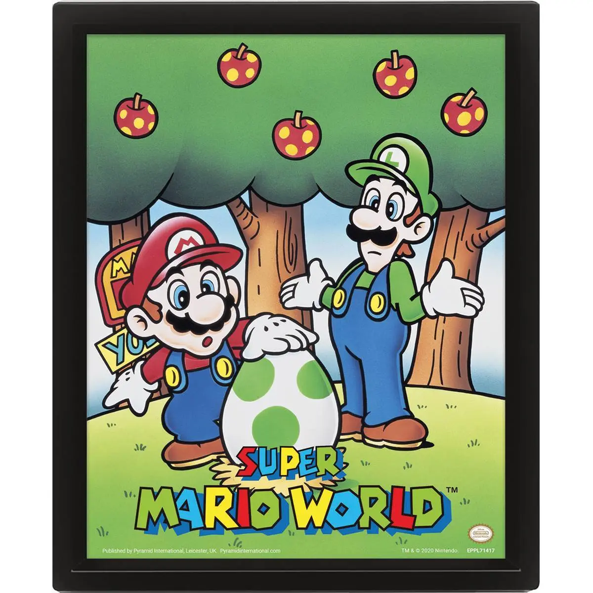 5051265891181 - 3D-Lentikularrahmen Super Mario Word Mario And Luigi