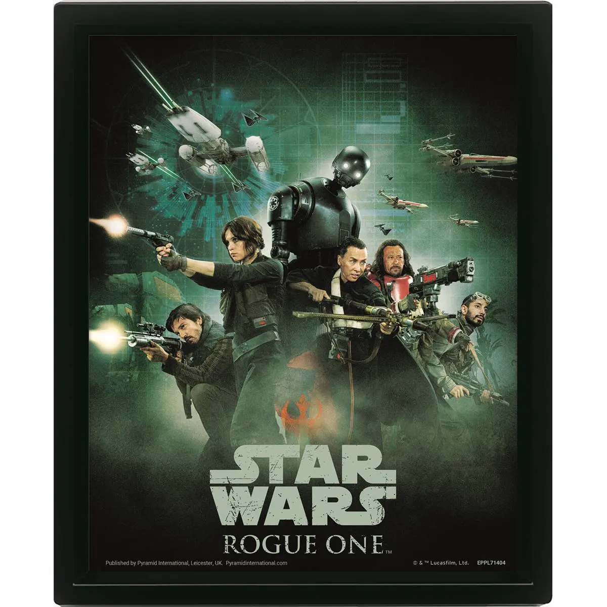 5051265891204 - 3D-Lentikularposterrahmen Star Wars Rogue - One Rebel Soldier