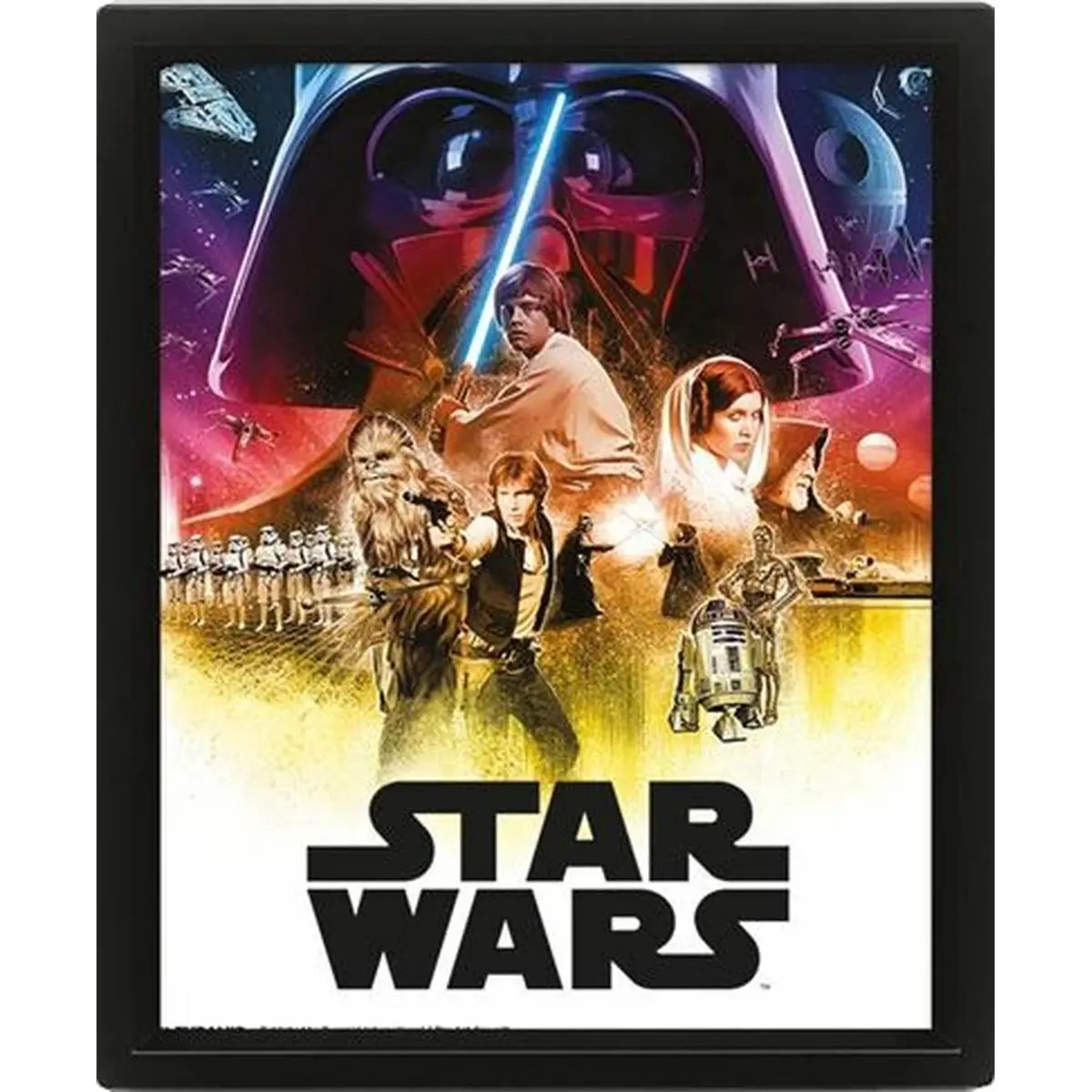 5051265843326 - - Wall Art- Star Wars (Episode IV & V) - Framed - Bild