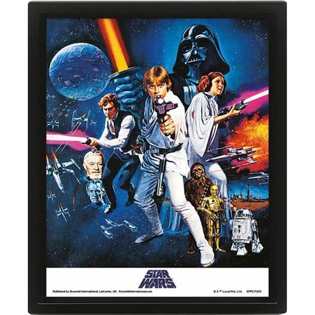 5051265854278 - 3D-Lentikularrahmen Star Wars New Hope One Sheet