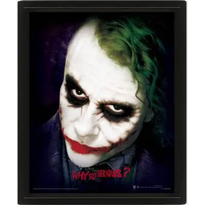 5050574857642 - 3D-Lentikularrahmen Batman Dark Knight Why So Serious?