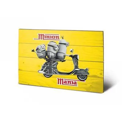 5050574869447 - Poster Minion Mania Wood Art Sw11568P