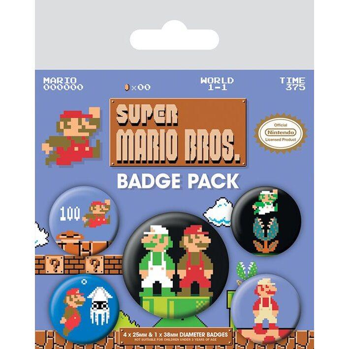 5050293804422 - - Super Mario Bros - Pin   Button