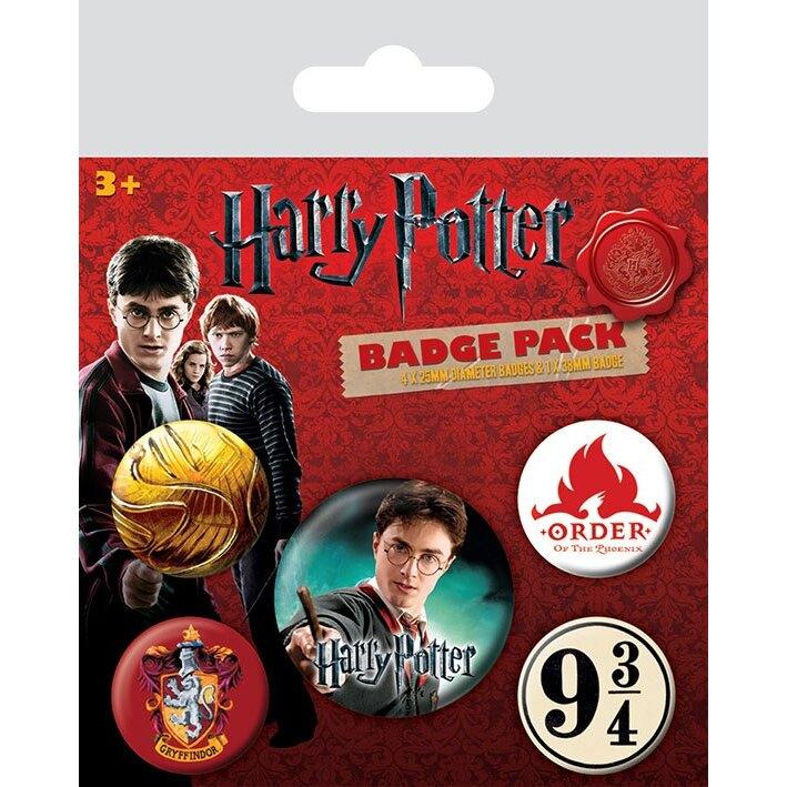 5050293804866 - Brosche Harry Potter Gryffindor pack de 5