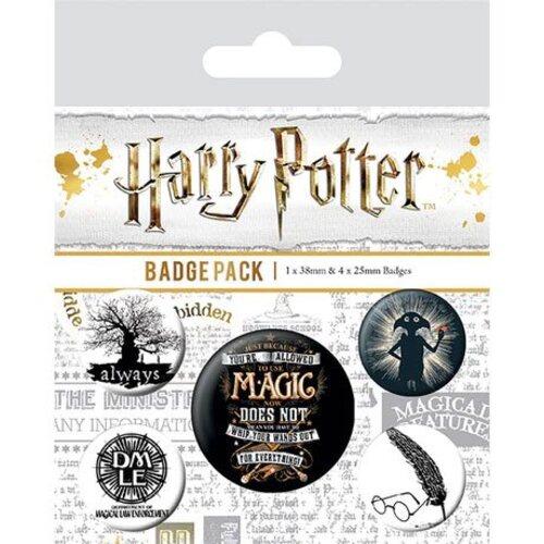 5050293805672 - - Badge Pack Harry Potter (Symbols) - Pin   Button