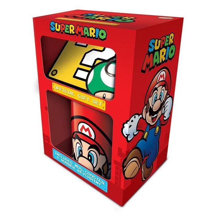 5050293852041 - SUPER MARIO (MARIO) MUG COASTER KEYCHAIN GIFT SET