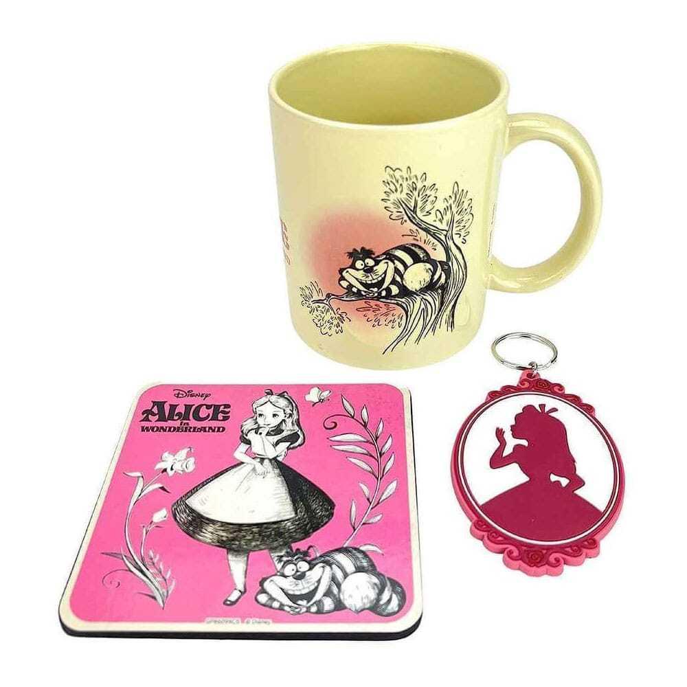 5050293860992 - Schlüsselanhänger Disney set mug sous-verre et Alice in Wonderland Vintage 5050293860992 - Schlüsselanhänger Disney set mug sous-verre et Alice in Wonderland Vintage