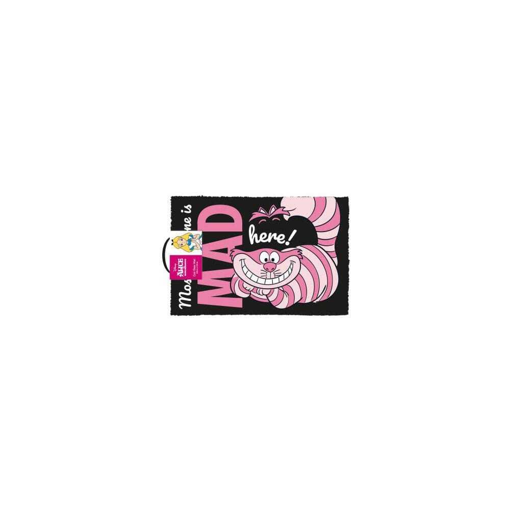 5050293864471 - Were All Mad Here Fußmatte pink schwarz 5050293864471 - Were All Mad Here Fußmatte pink schwarz