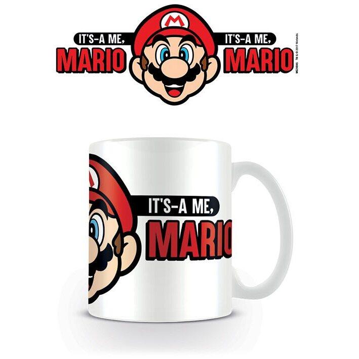 5050574248457 - Its A Me Mario Tasse weiß schwarz rot