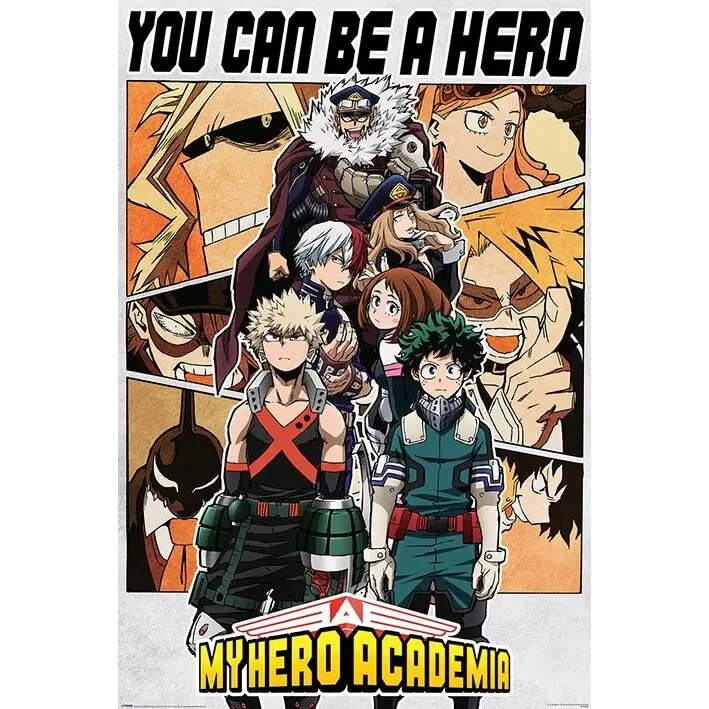 Lot von 5 Postern Pyramid My Hero Academia Be a Hero