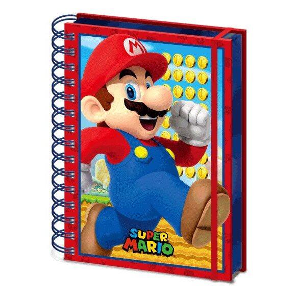 5051265726261 - Heft mit Spiralbindung Super Mario A5 Wiro 3D Mario