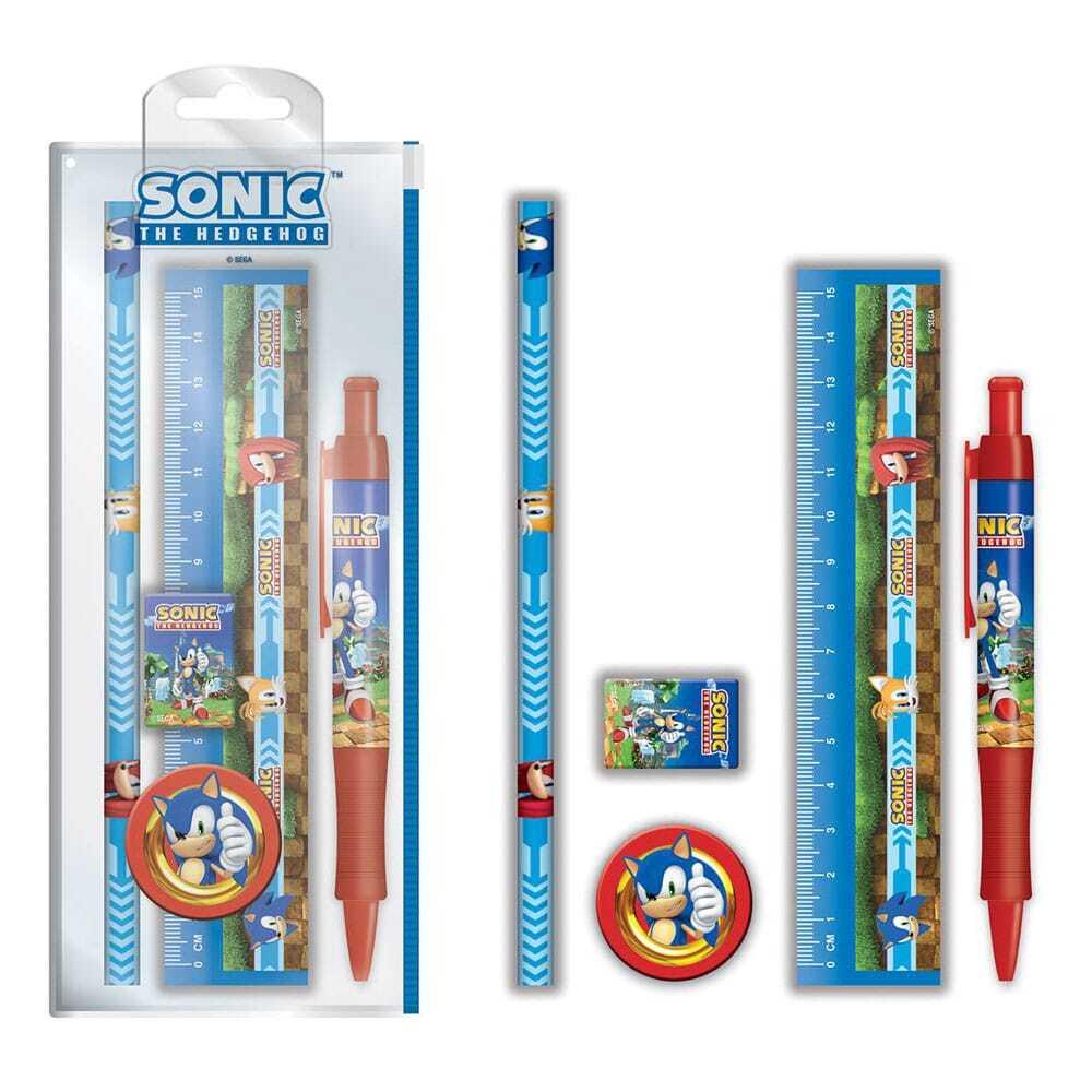 5056480391836 - Briefpapier-Set Sonic The Hedgehog Golden Rings (x5)