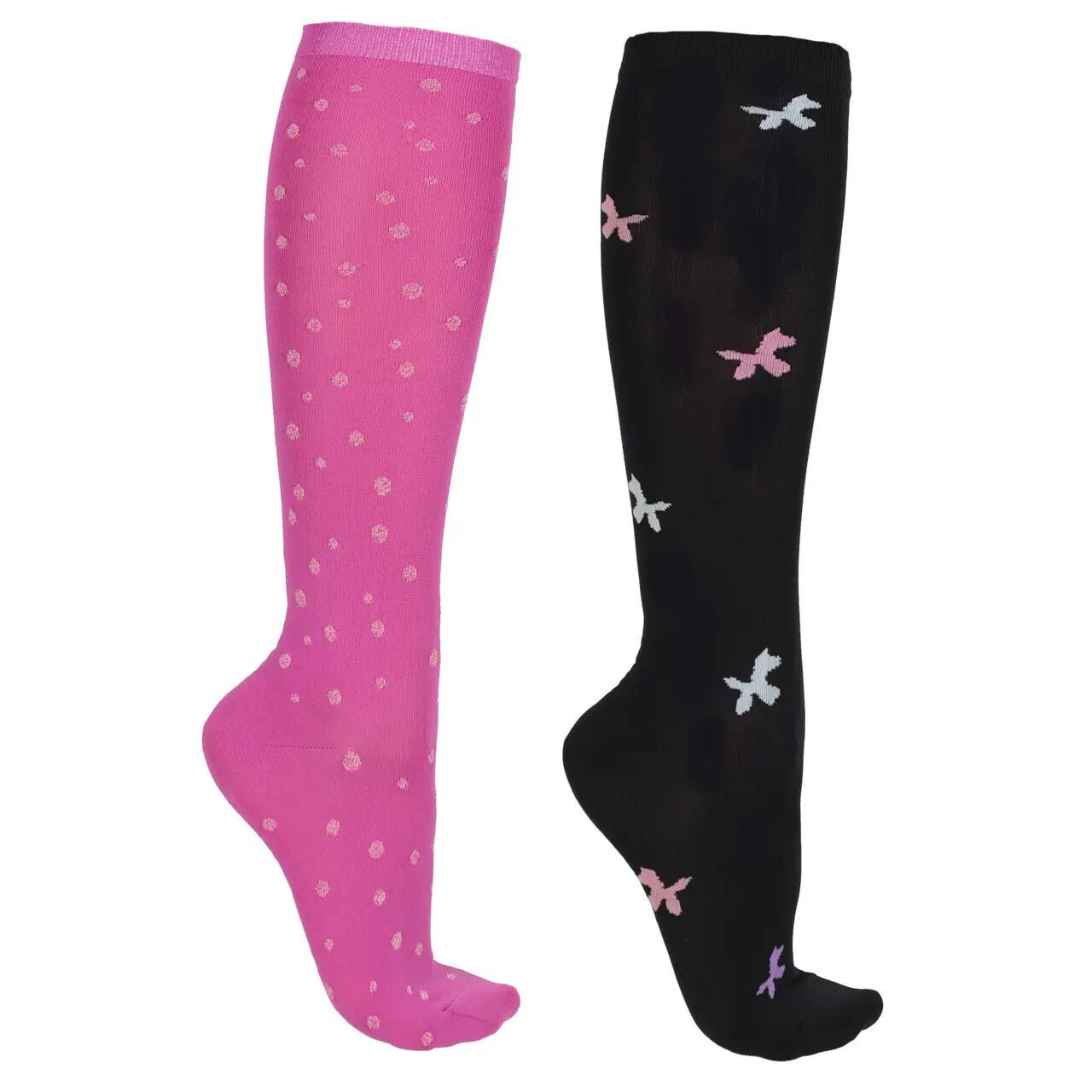 QHP - Kniekous Gift Box Isalyn - Set van 2 - Unicorn Dream - Maat 35-38