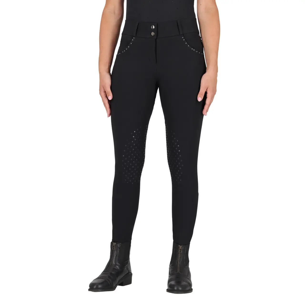 Comparer les prix de Pantalon équitation mid grip femme QHP Oakleigh