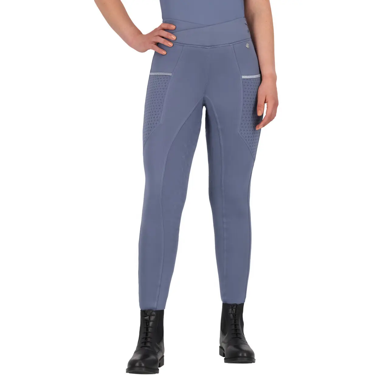 Reitleggings mid grip QHP Aubree