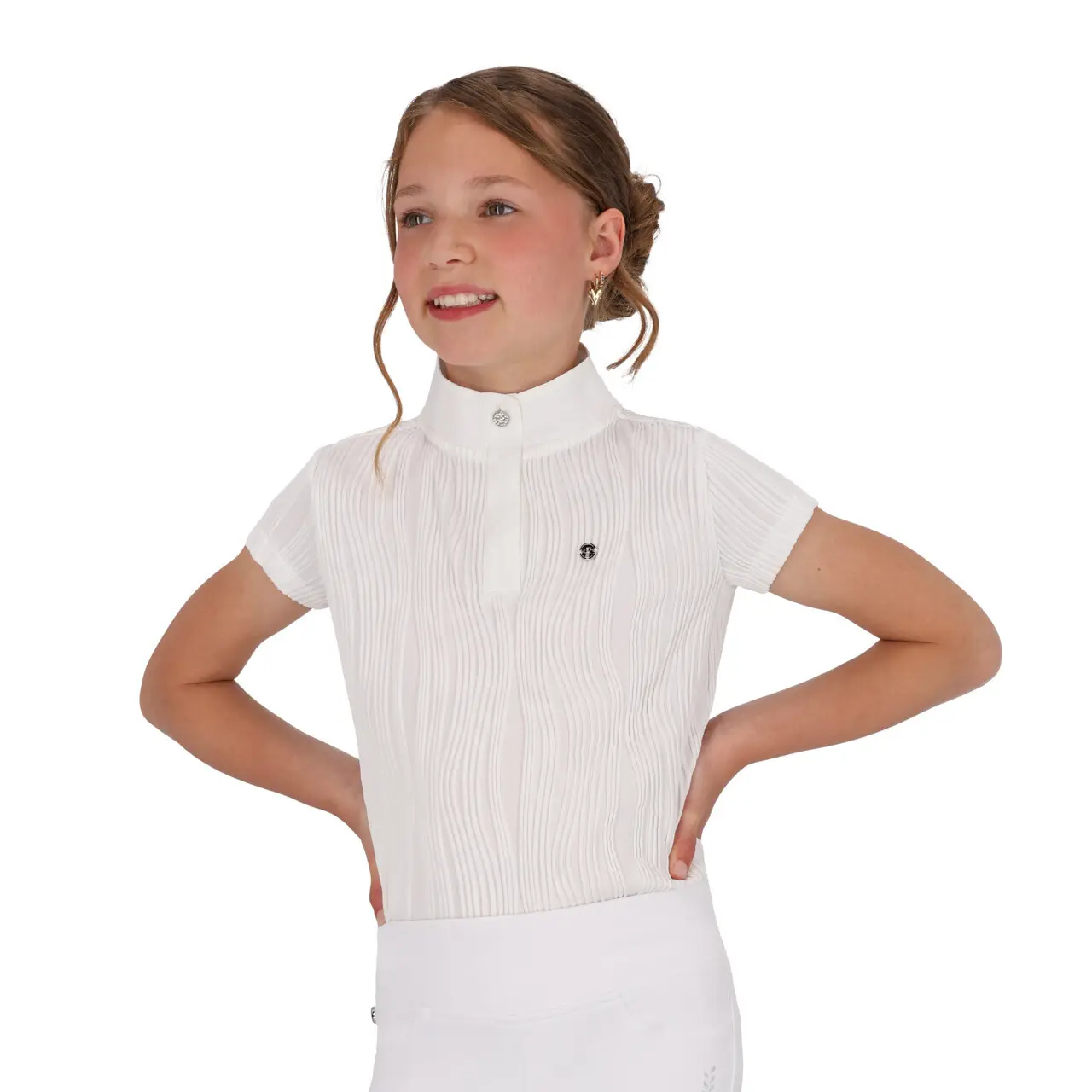 Reit-Poloshirt für Mädchen QHP Kynlee