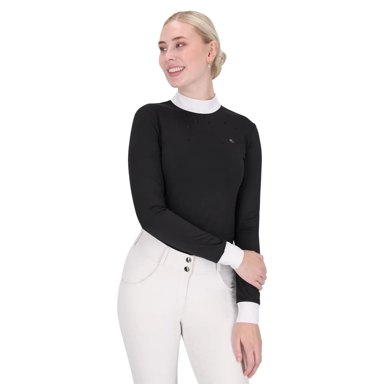 Polo de concours manches longues femme QHP Amilara