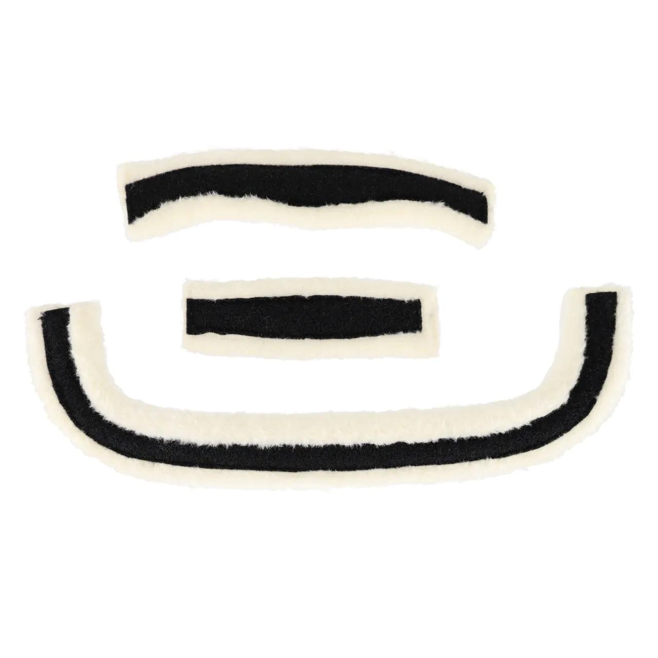 Testa da equitazione con set di pelliccia QHP Sensisoft