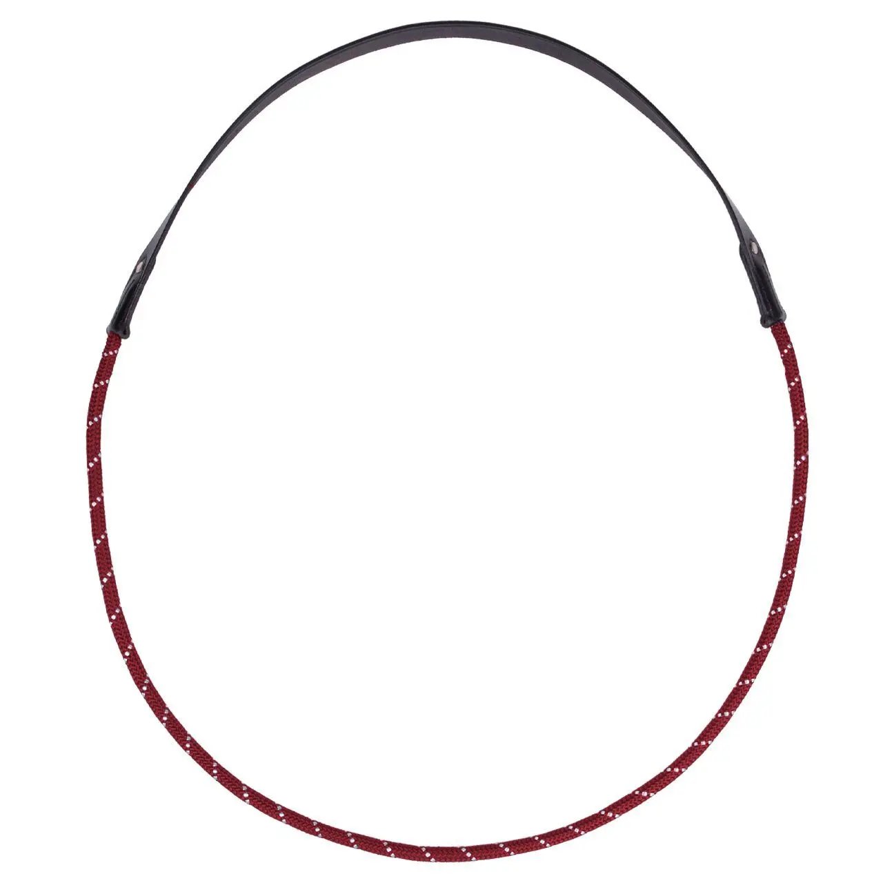 Qhp Rouge Leather Neck Rope For Horses