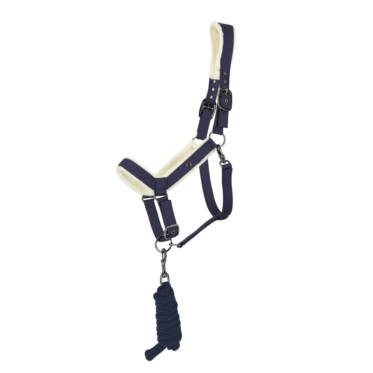 Qhp Bleu Halter And Lead Rope Set For Horse Sensisoft