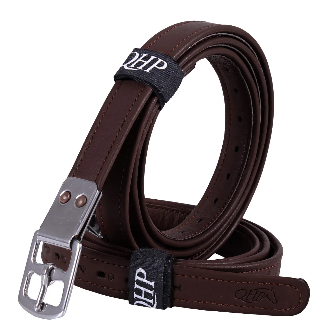 Qhp Marron Steigbügelriemen