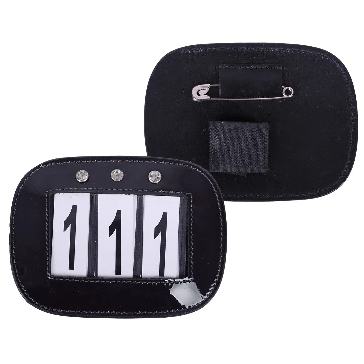 Qhp Noir Riding Number Holder