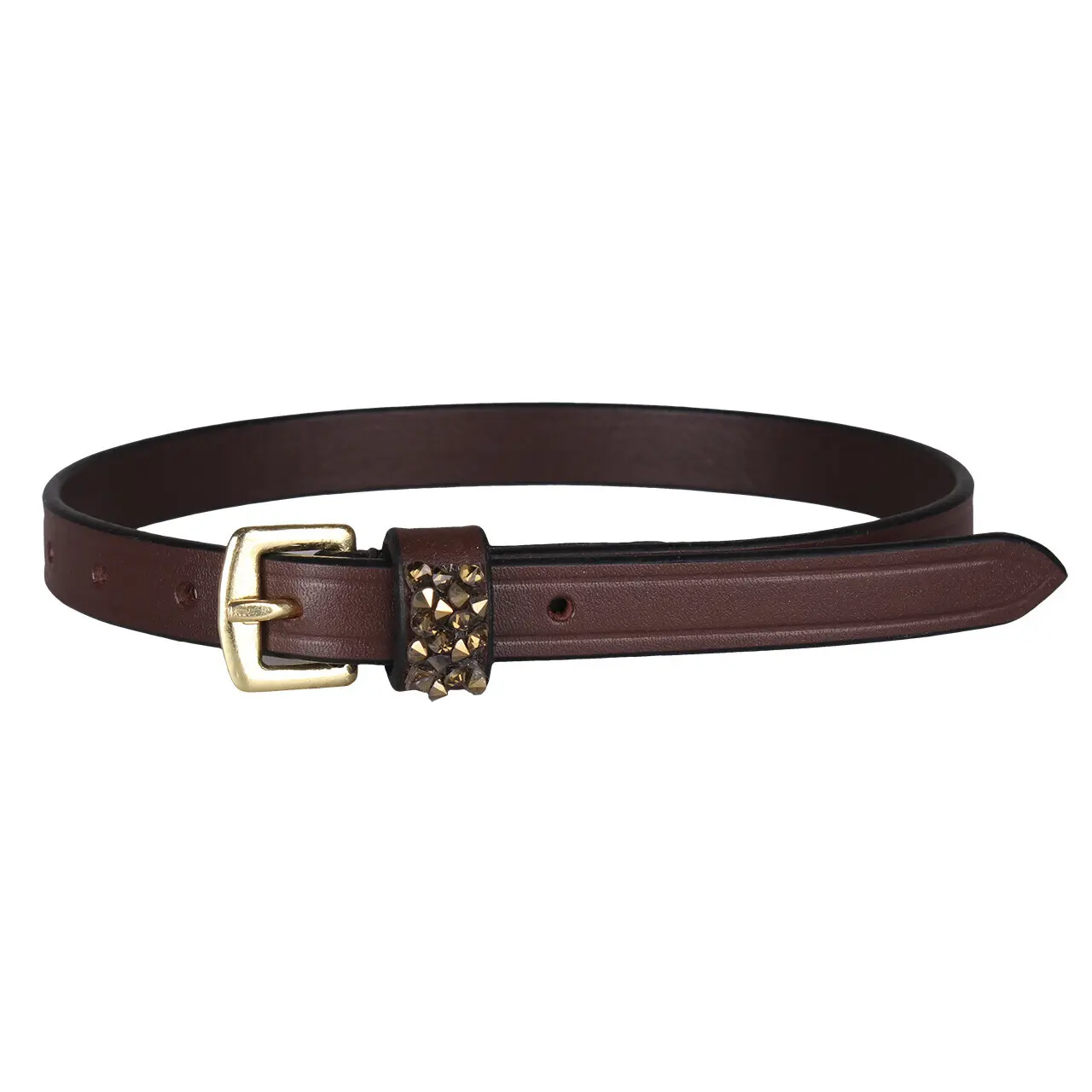 Qhp Marron Spur Straps For Horses Lupine