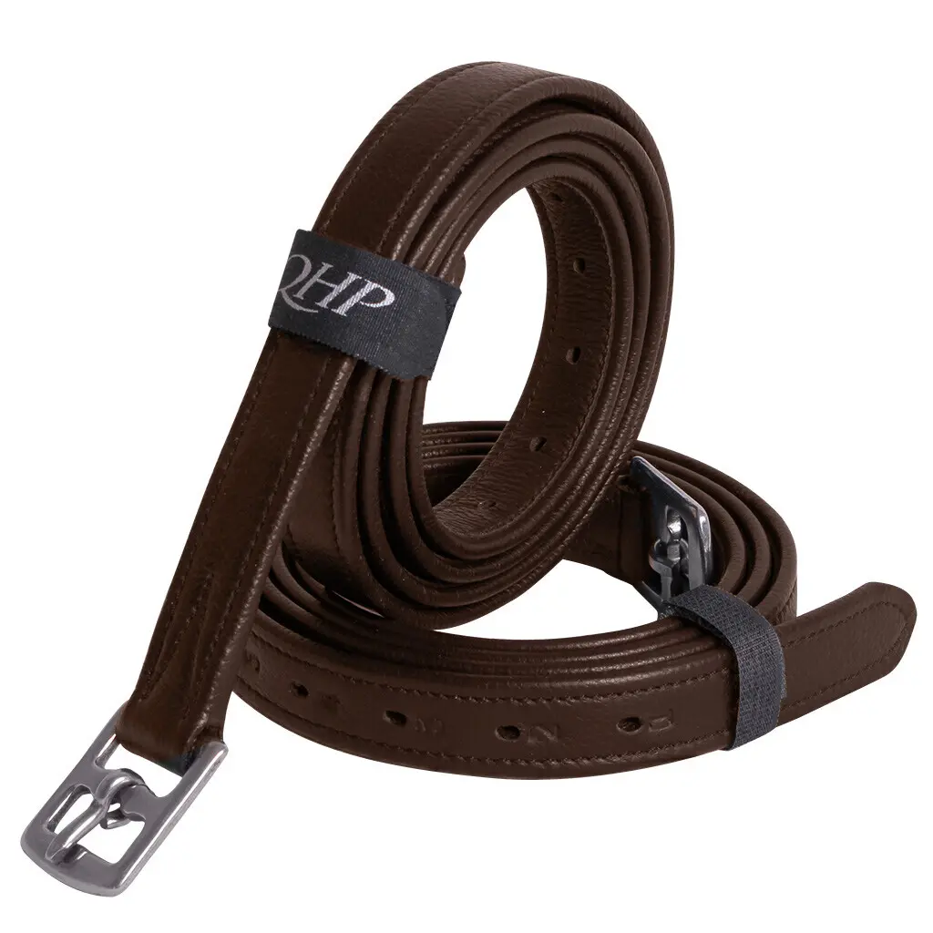 Qhp Marron Steigbügelriemen
