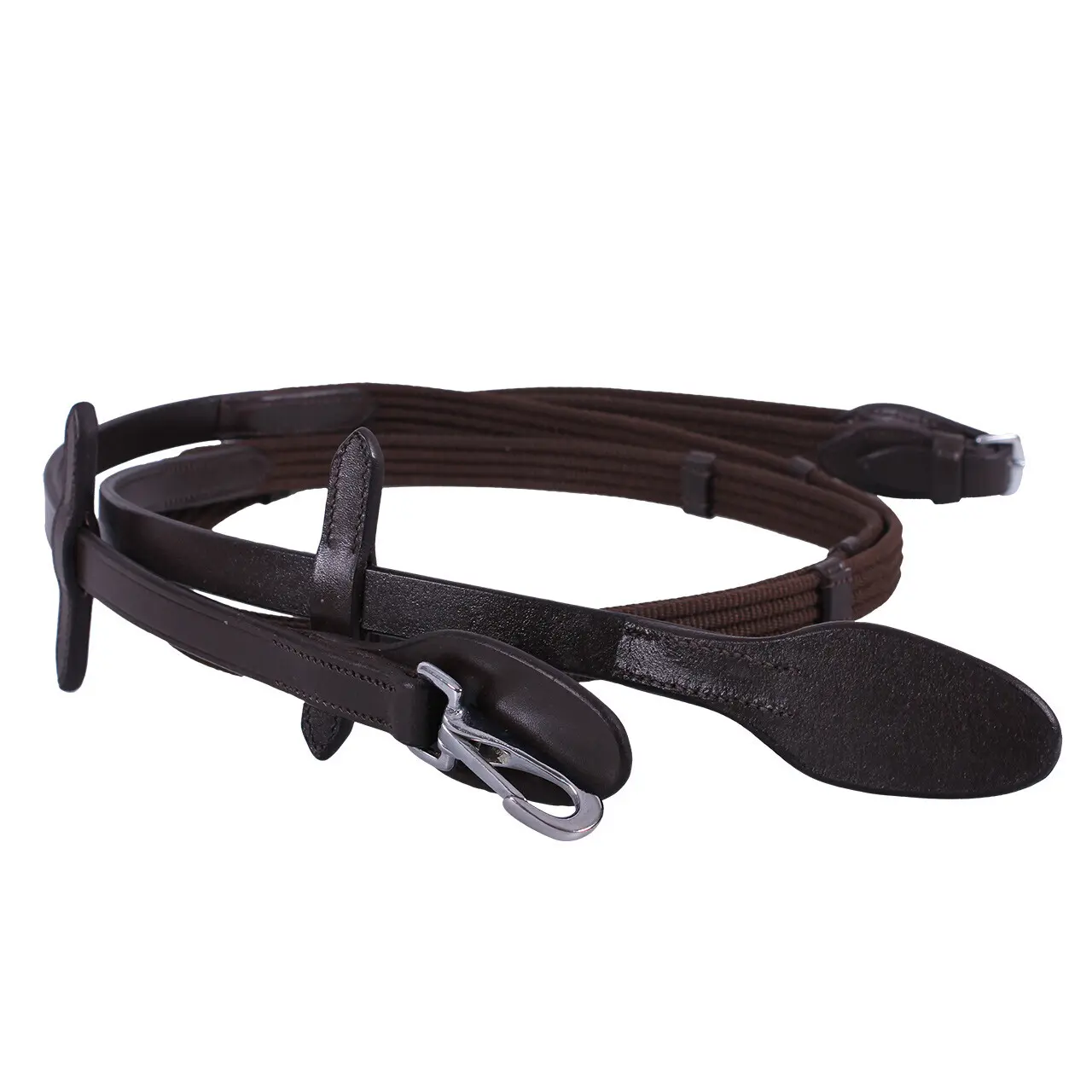 Qhp Marron Horse Reins Clip Web