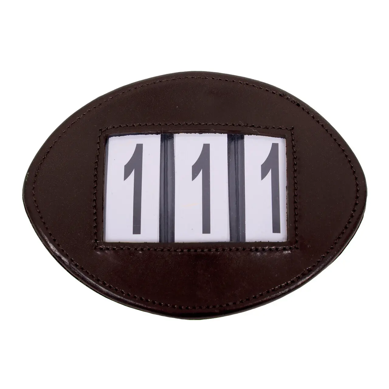 Qhp Marron Riding Number Holder Modeste