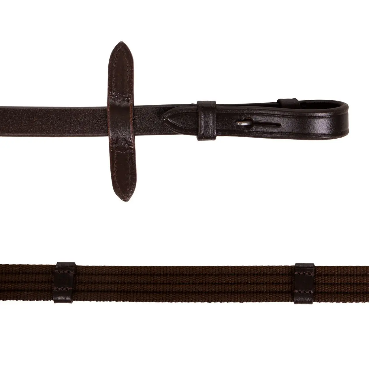 Qhp Marron Reins For Horses Web