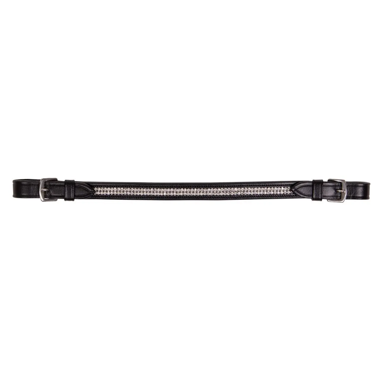 Qhp Noir Riding Saddle Handle Rhinestone