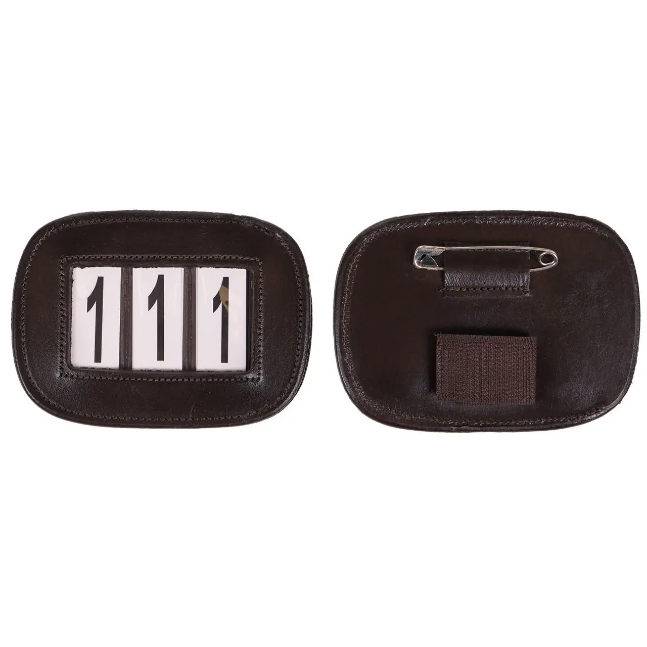 Qhp Marron Riding Number Holder Modeste