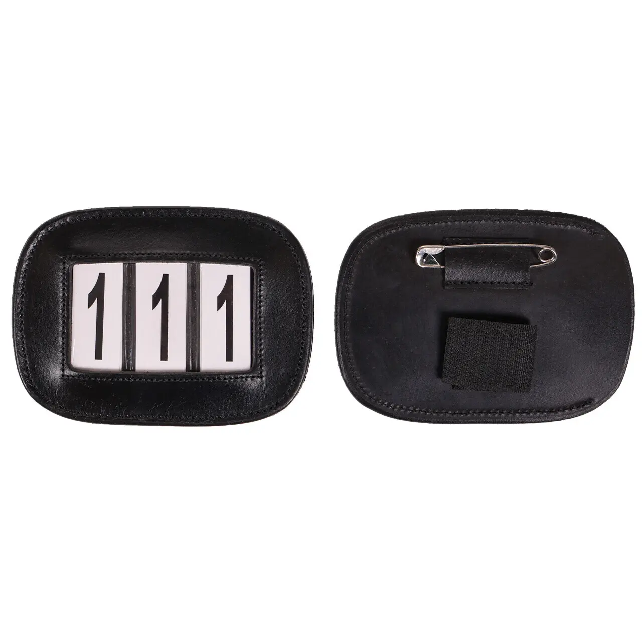 Qhp Noir Equestrian Number Holder Modeste Square