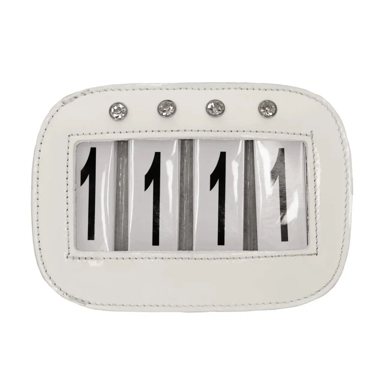 Qhp Blanc Riding Number Holder Quatro (X2)