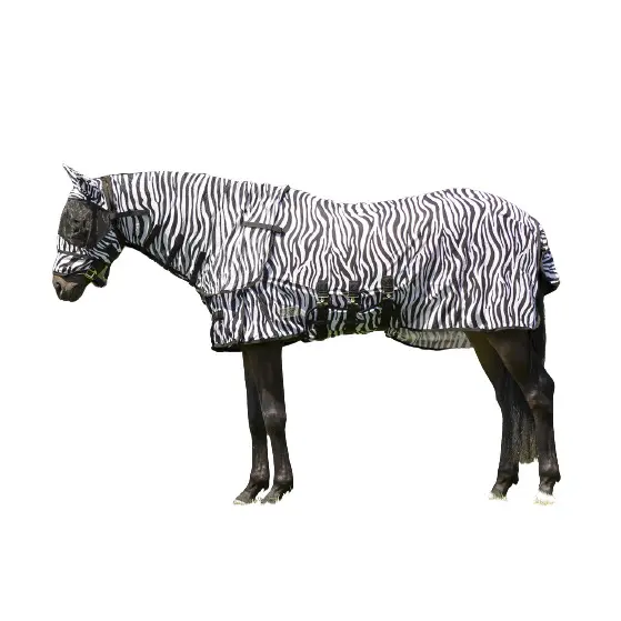 Qhp Blanc Shirt For Horse Zebra