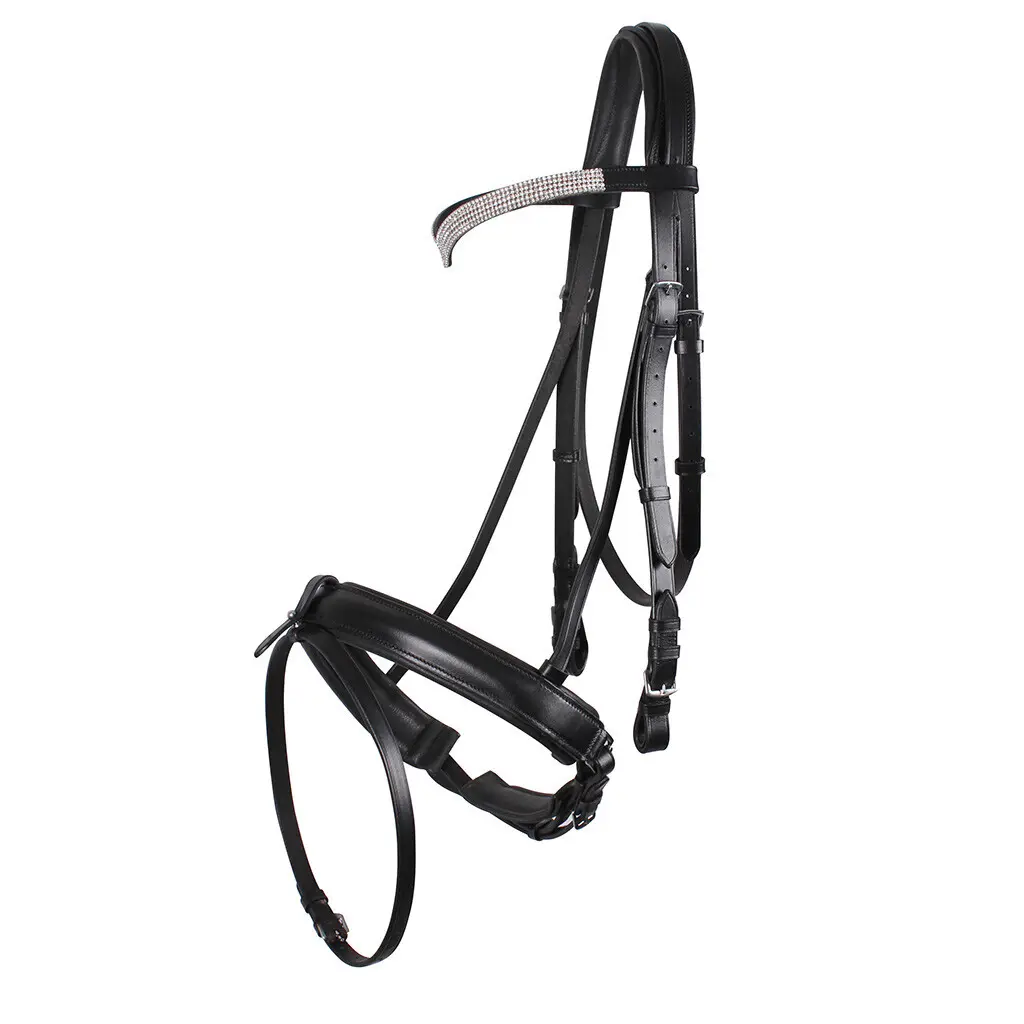 Qhp Noir Riding Bridle Elegance