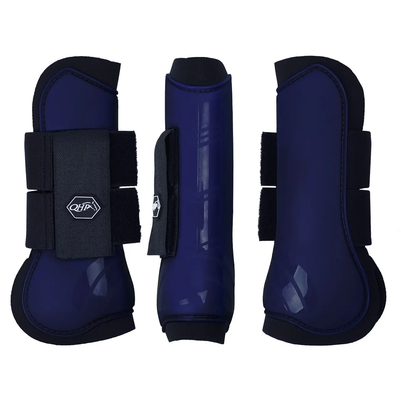 Qhp Bleu Front Gaiters For Open Horses