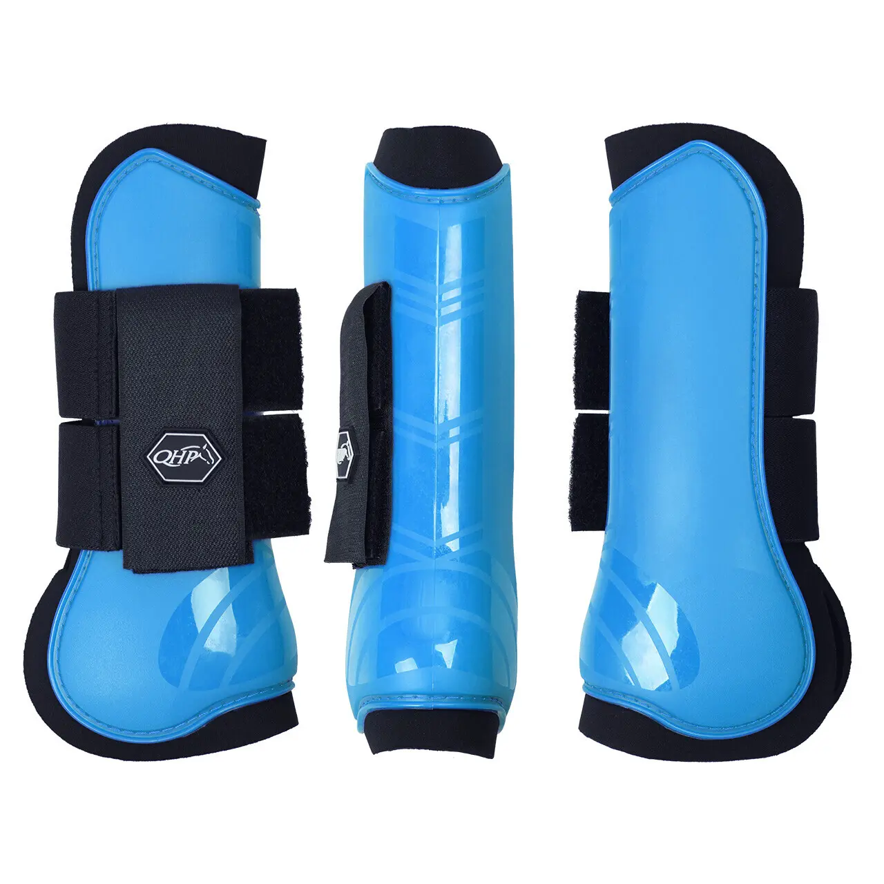 Qhp Bleu Front Gaiters For Open Horses