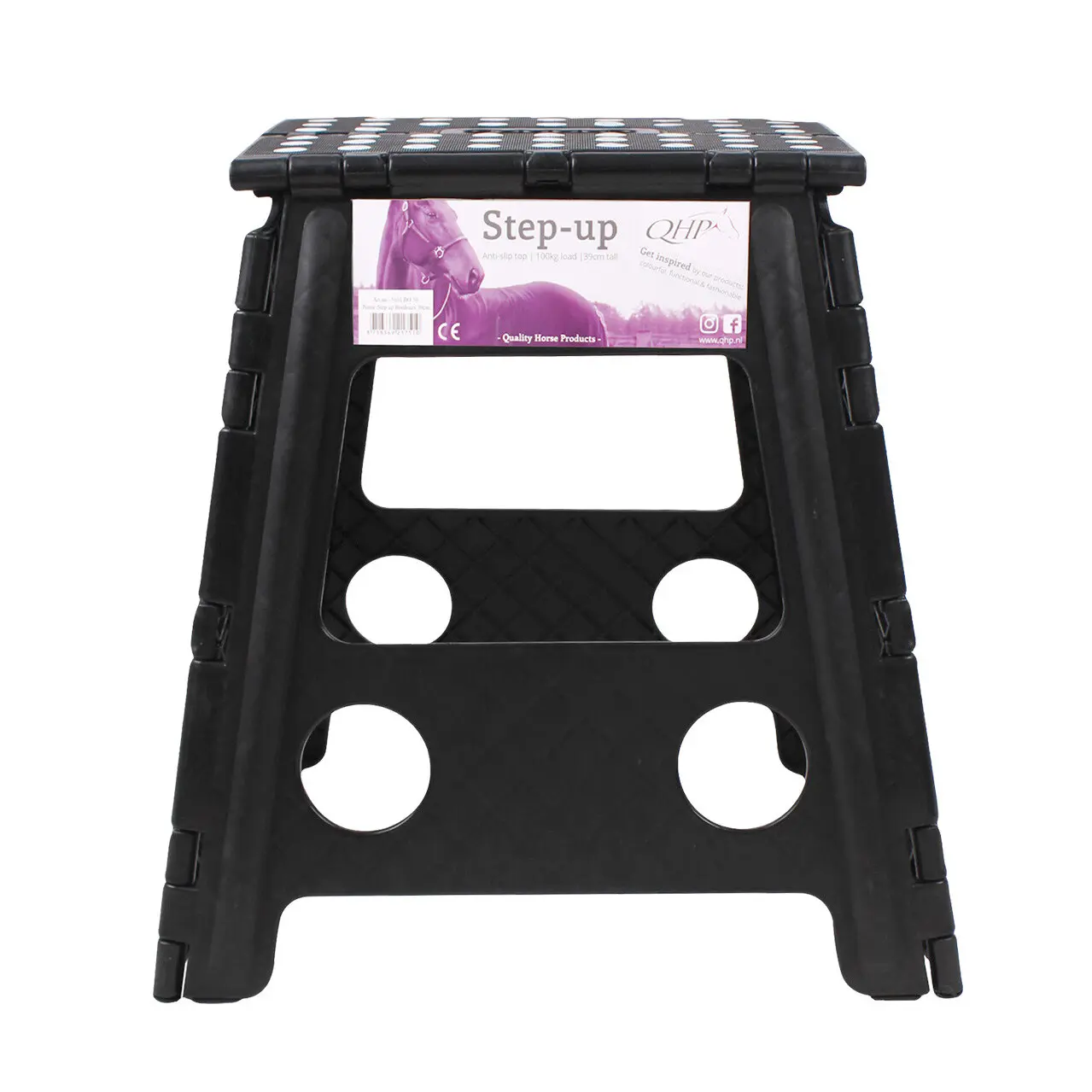 Qhp Noir Stool Step-Up