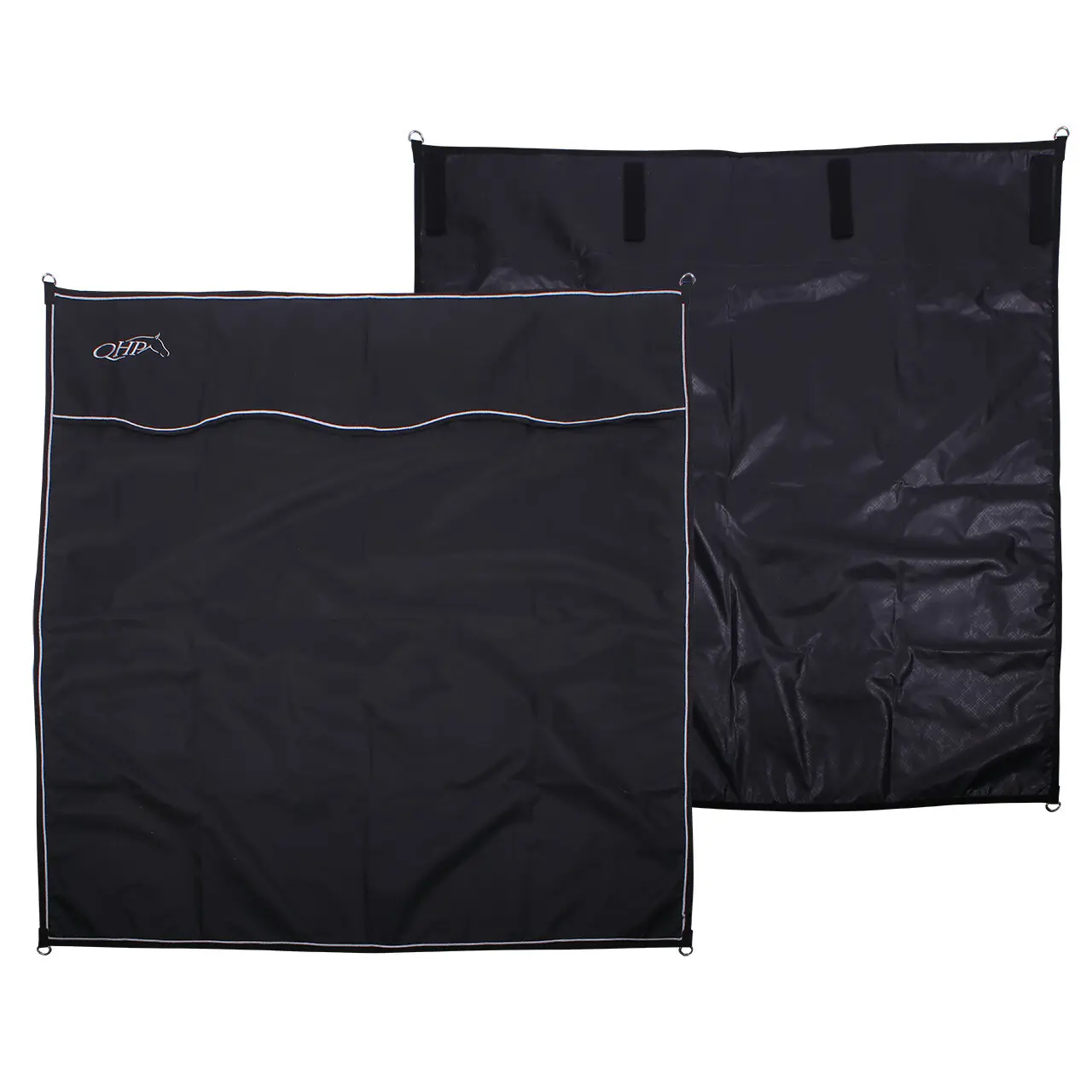 Qhp Noir Stall Curtain