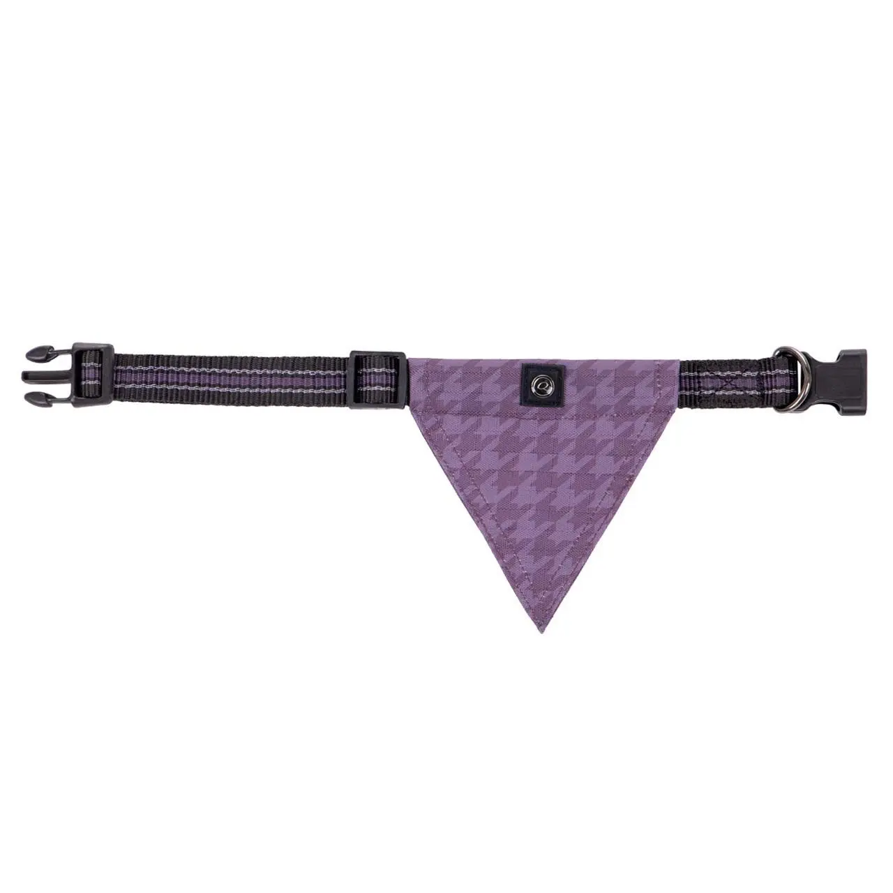 Qhp Violet Dog Collar With Bandana