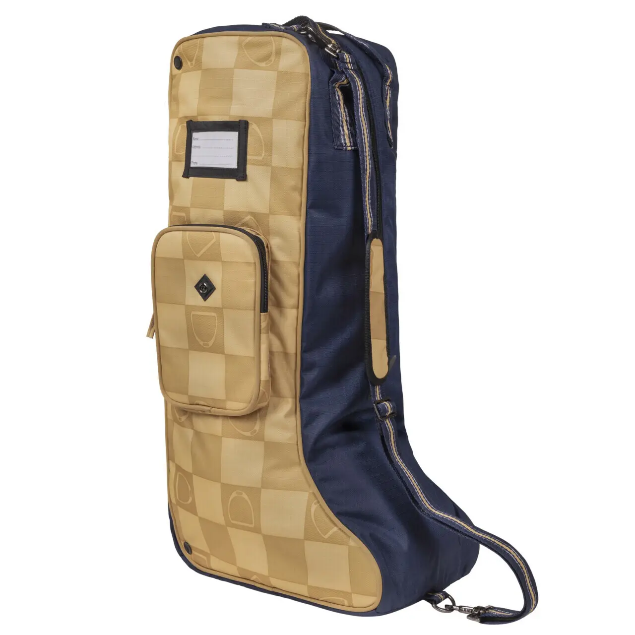 Qhp Beige Sac À Bottes Collection Équitation