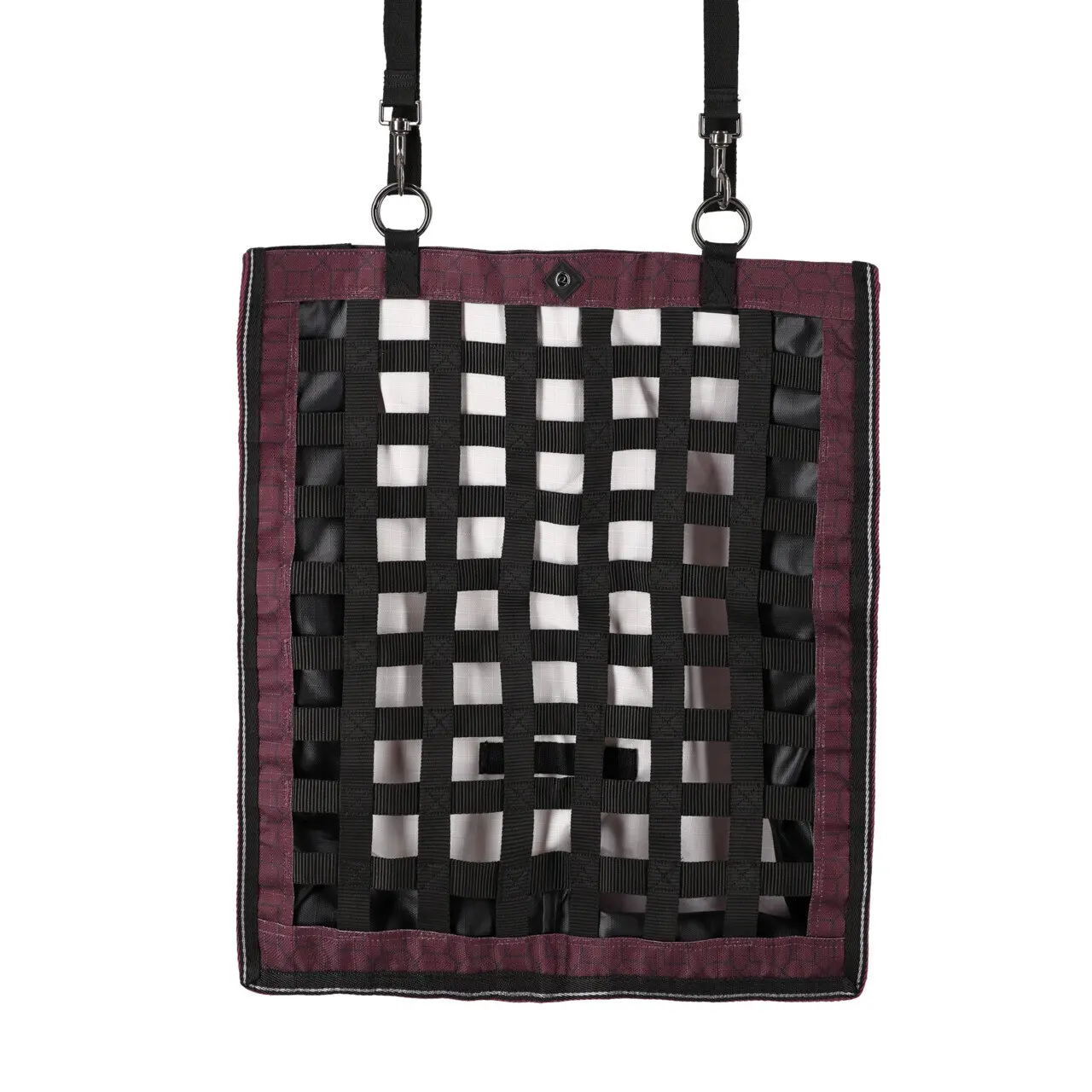 Qhp Rouge Hay Bag For Horse Slowfeeder Collection