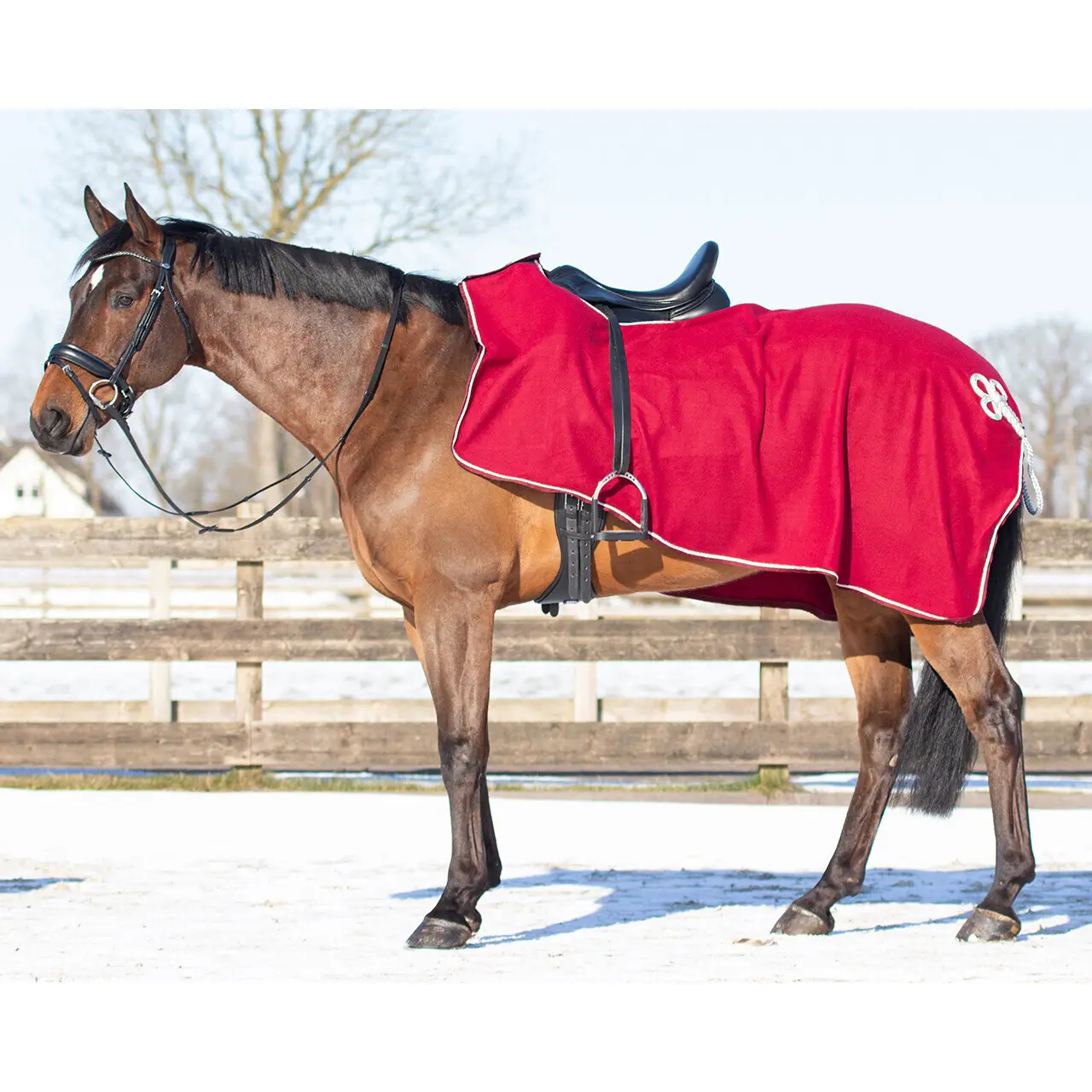 Qhp Rouge Fleece Horse Rugs Ornament