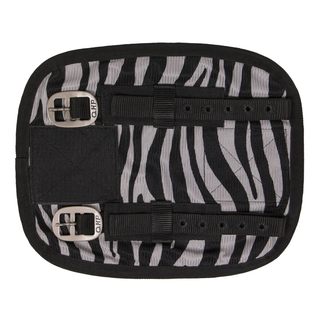 Qhp Noir Extension De Poitrail Anti Mouche Pour Cheval
